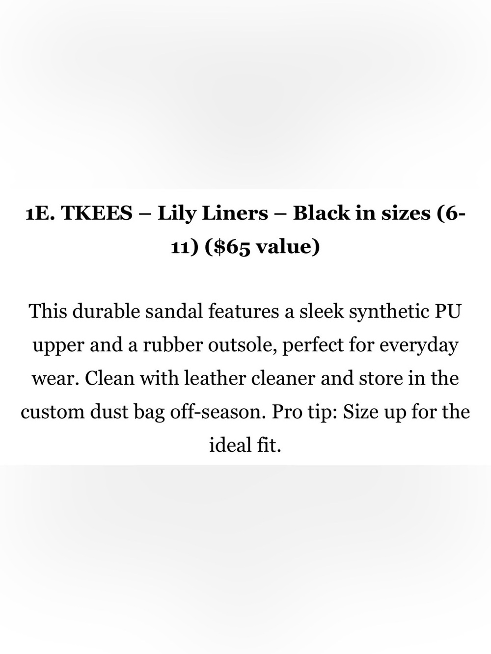 TKEES Black Slim Strap Leather Sandals- New with tags - Picture 7 of 9